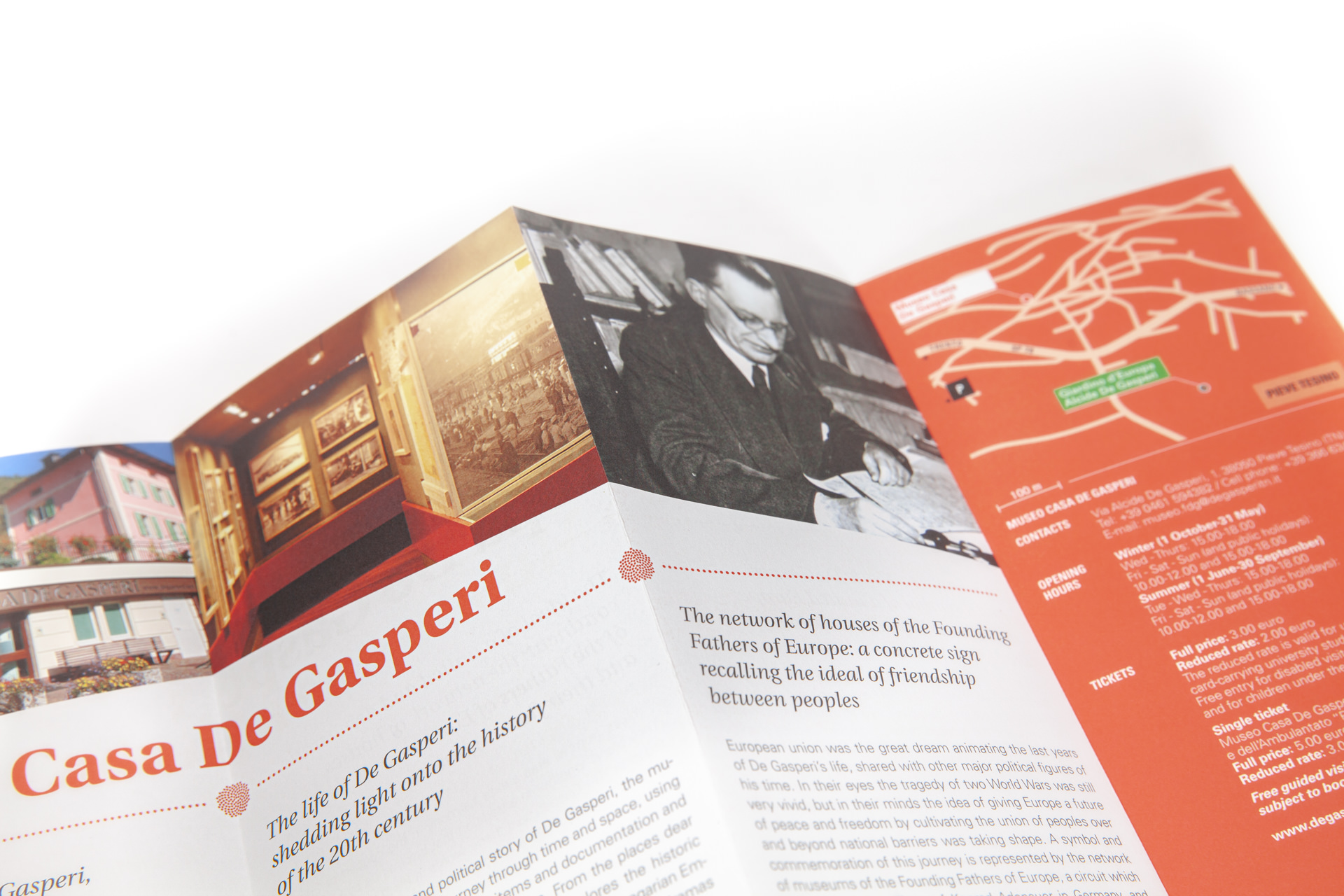 Brand identity Fondazione De Gasperi