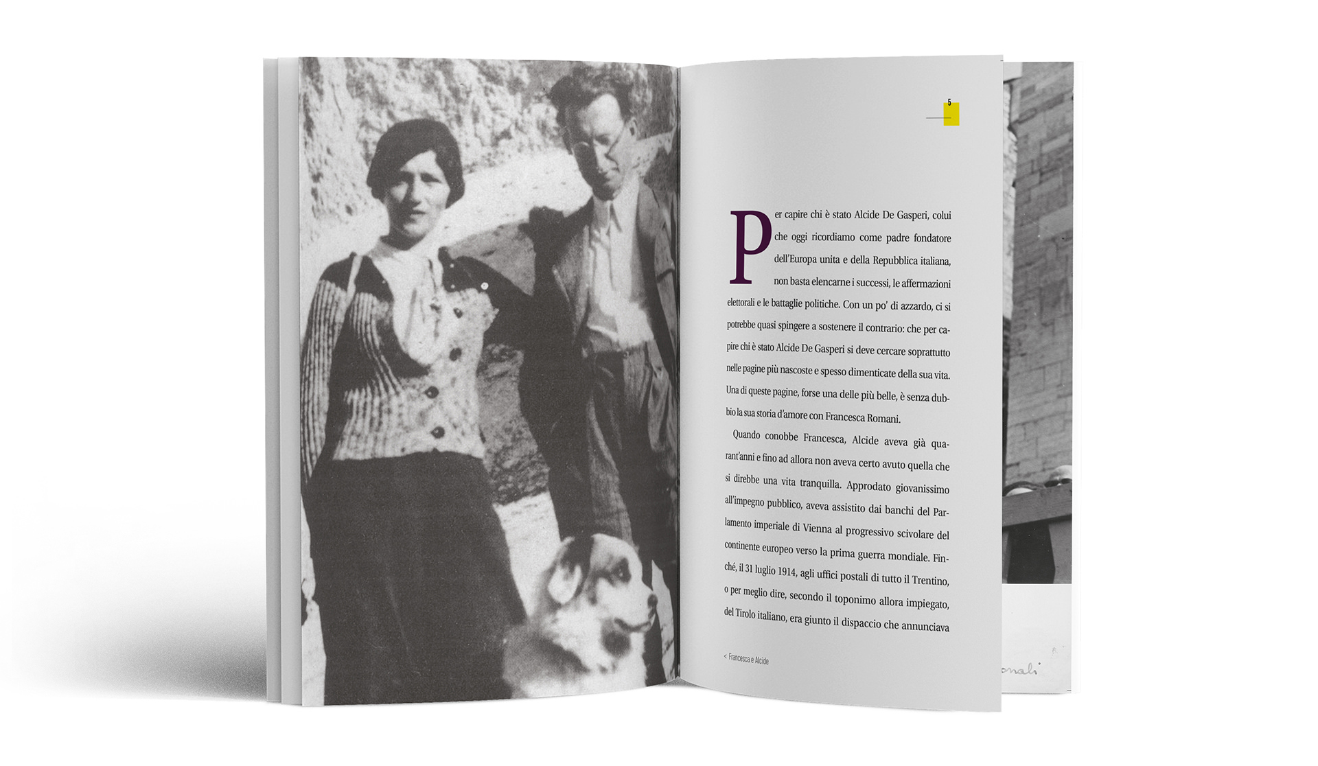 Grafica e impaginazione libro Alcide e Francesca